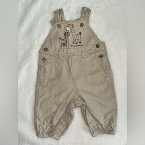 Carter's Darling Giraffe Embroidered Baby Overalls